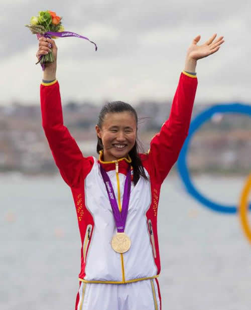 Lijix Xu wins the Olympic Gold Medal in the Radial class